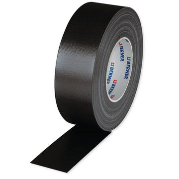 Berner textieltape rol 50m x 50mm zwart