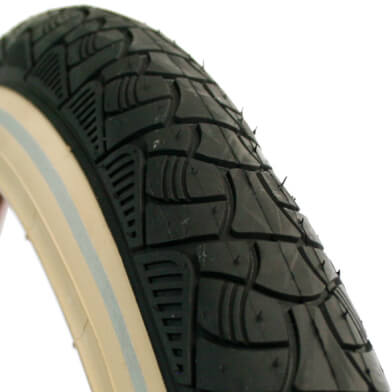 Deli Tire Tire buitenband SA-238 24 x 2.125 zw creme refl