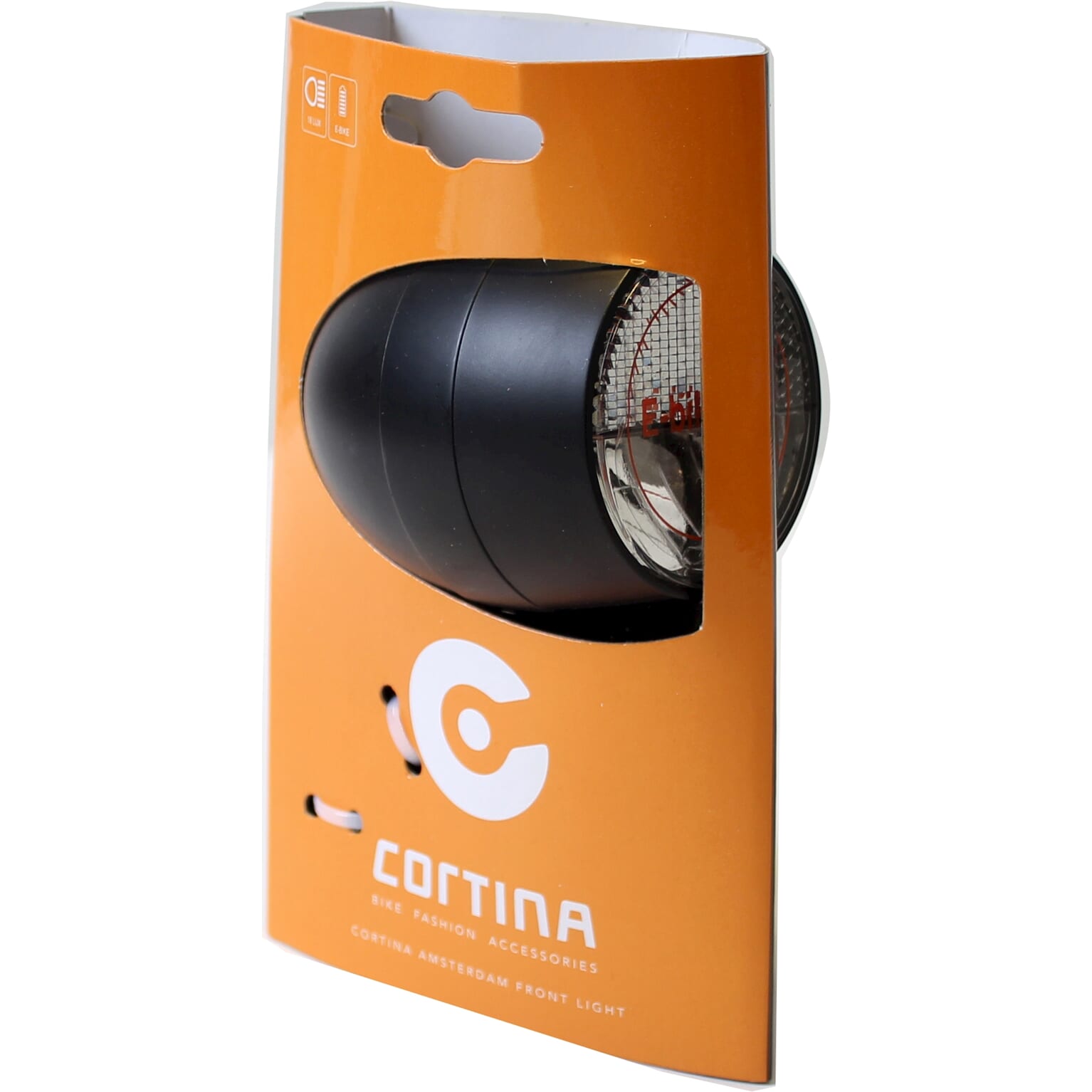 Cortina Koplamp Amsterdam E-bike zwart