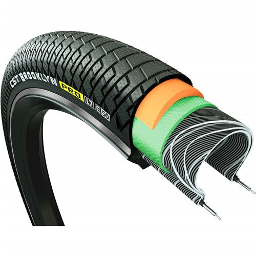 Buitenband CST 20-2.15 (55-406) Brooklyn Pro Urban Cargo zw.+R