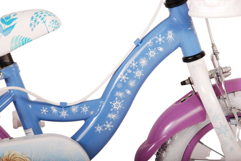 Disney Frozen 2 Kinderfiets - Meisjes - 12 inch - Blauw Paars - Twee handremmen