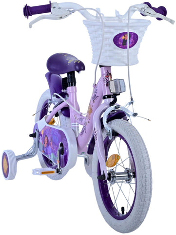 Disney Wish Kinderfiets - Meisjes - 14 inch - Paars - Twee handremmen