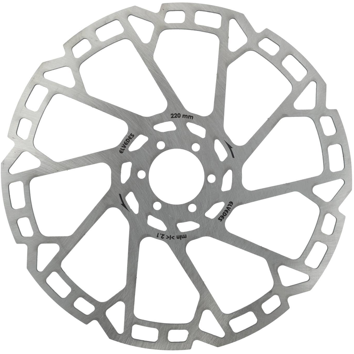 Elvedes remschijf 6-gaats ø220mm T=2,3mm