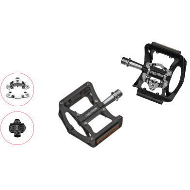 Ergotec pedalen EP Superlight 9 16 aluminium zwart