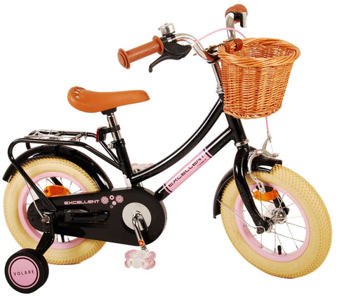 Volare Excellent Kinderfiets - Meisjes - 12 inch - Zwart