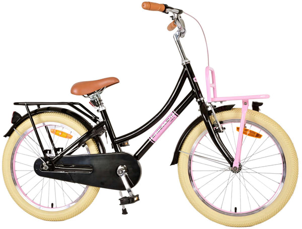 Volare 20 inch fiets oma excellent zwart roze 22130