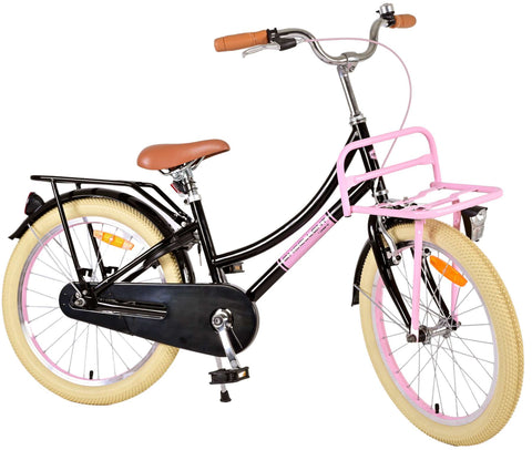 Volare 20 inch fiets oma excellent zwart roze 22130