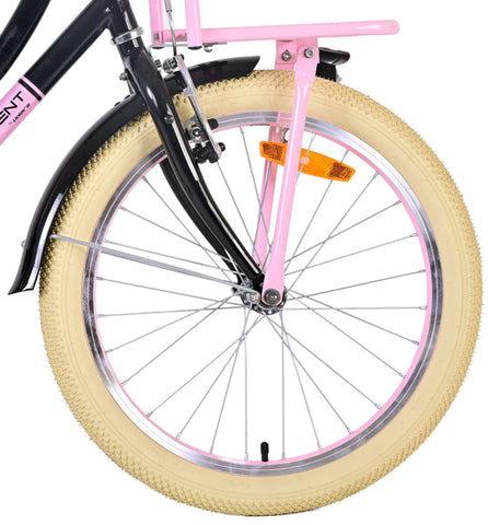 Volare 20 inch fiets oma excellent zwart roze 22130