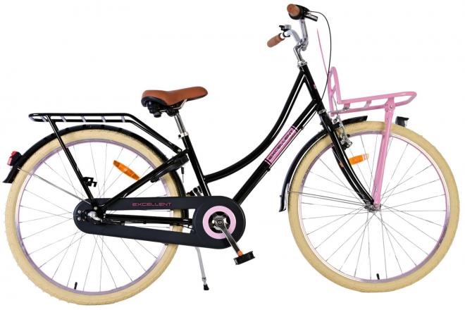 Volare Excellent Kinderfiets - Meisjes - 26 inch - Zwart - 3 versnellingen