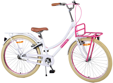 Volare Excellent Kinderfiets - Meisjes - 26 inch - Wit - Twee handremmen