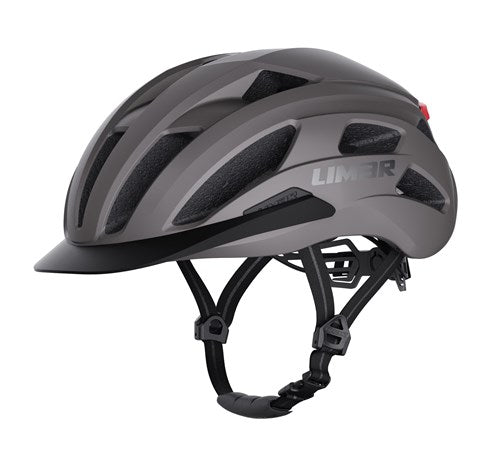 Helm limar torino m 53-57 mat grijs met led