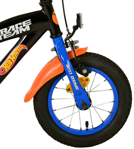 Hot Wheels Kinderfiets - Jongens - 12 inch - Zwart Oranje Blauw