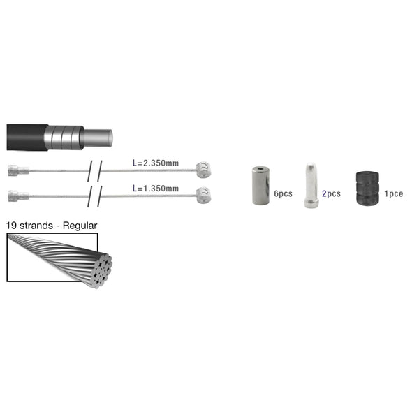 Shimano Remkabelkit ATB race universeel groen 2015015