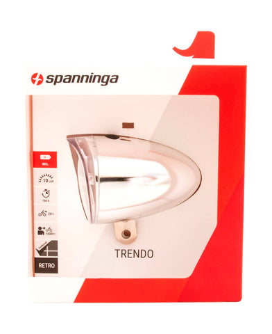 Phare Spanninga Trendo Xb chrome 3xAA batt. 15 Lux