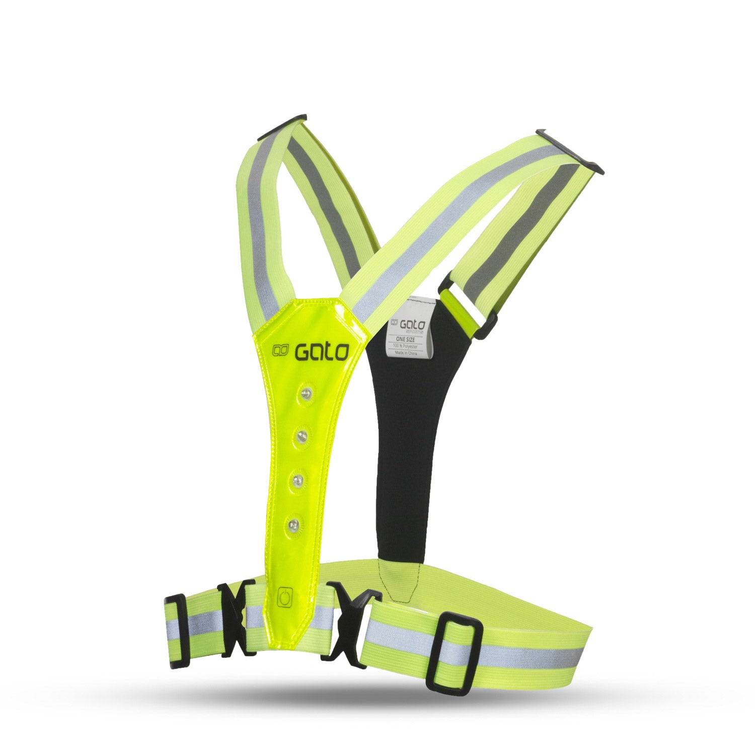 Gato safer sport led vest neon yellow one size