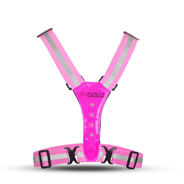 Gato safer sport led vest hot pink one size