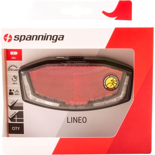 Spanninga Achterlicht lineo xb batterij 50 80mm