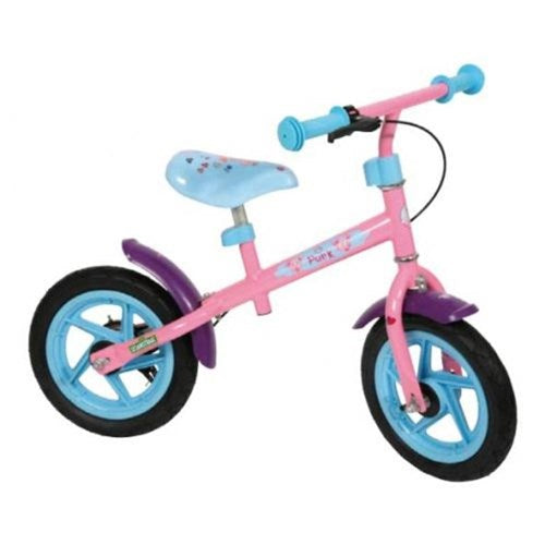 Loopfiets staal roze sesamstraat purk