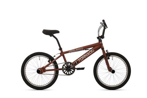 Tornado 20 inch freestyle fiets sparkling brown matt 2000031