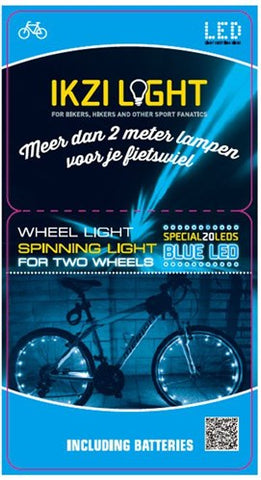 20-led draad 2.2m wiel light v 2-wielen blauw