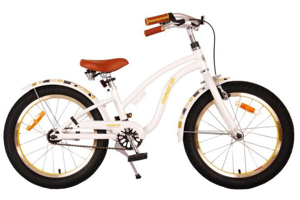 Volare Miracle Cruiser Kinderfiets - Meisjes - 18 inch - Wit - Prime Collection