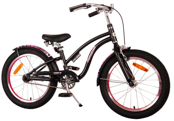 Volare Miracle Cruiser Kinderfiets - Meisjes - 18 inch - Mat Zwart - Prime Collection