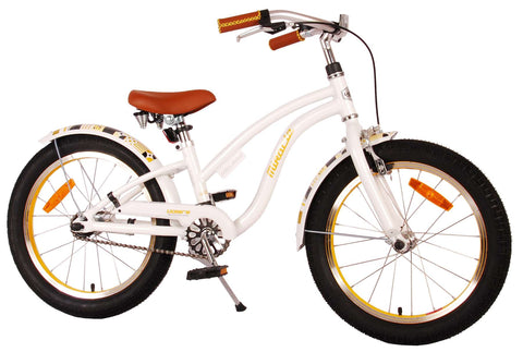 Volare Miracle Cruiser Kinderfiets - Meisjes - 18 inch - Wit - Prime Collection