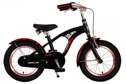 Volare Miracle Cruiser Kinderfiets - Jongens - 14 inch - Mat Zwart - Prime Collection