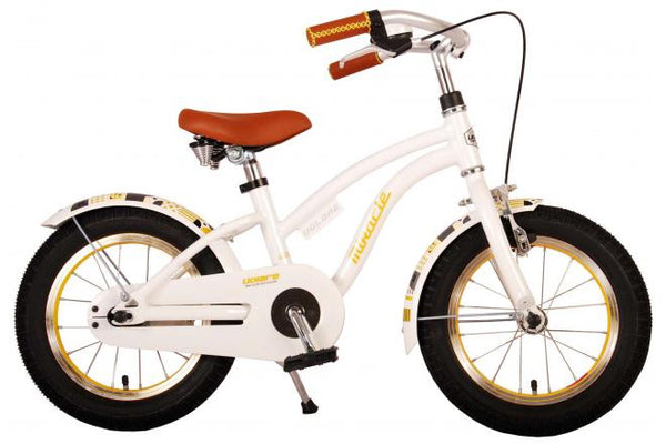 Volare Miracle Kinderfiets - Meisjes - 14 inch - Wit - Prime Collection