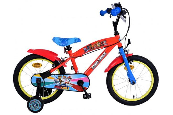 Paw Patrol Kinderfiets - Jongens - 16 inch - Rood - Twee handremmen