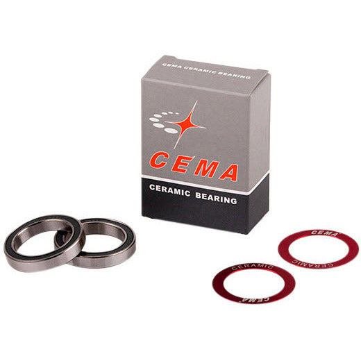 CEMA kogellager set voor 30mm bottom bracket keramisch rood