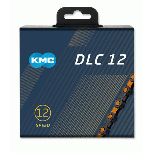 KMC ketting 1 2x11 128 126s DLC 12 zwart oranje 12v