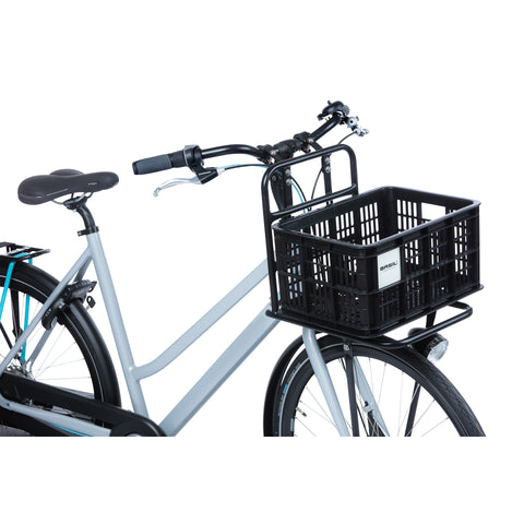 Gerecyclede fietskrat Basil Crate S 17.5 liter 29 x 39 x 20 cm - black