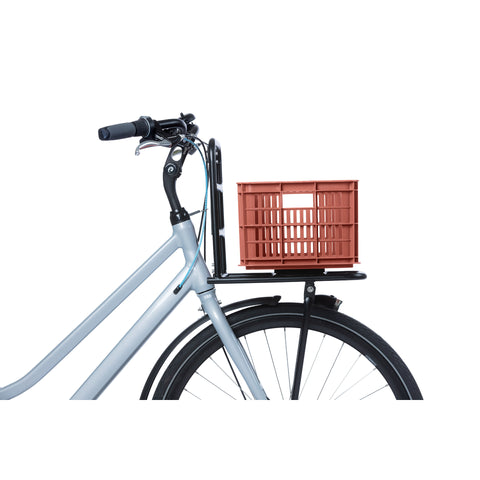 Gerecyclede fietskrat Basil Crate S 17.5 liter 29 x 39 x 20 cm - terra red