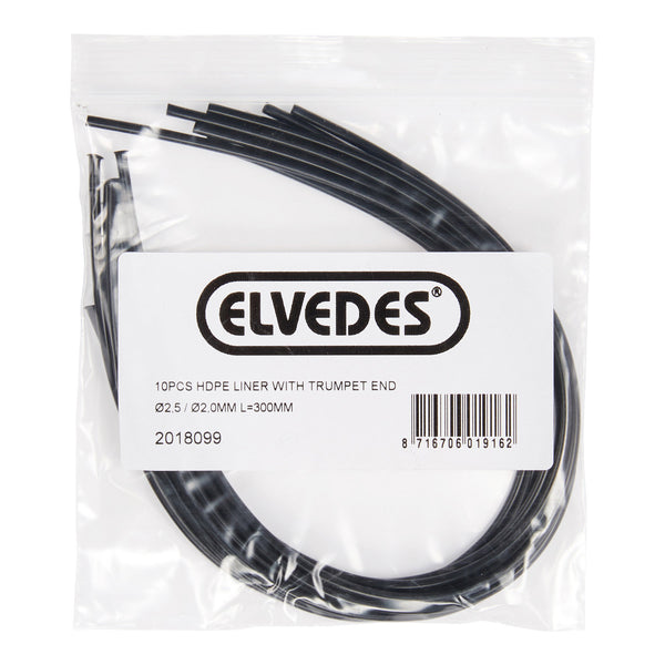 Elvedes liner met trompetje 2,5 2mm 300mm(10)HDPE 2018099