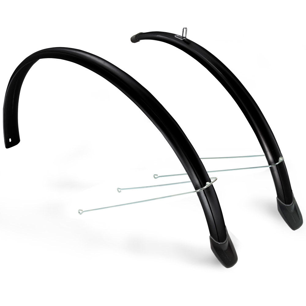 Garde-boue Eurofender 28 58mm noir complet avec barre