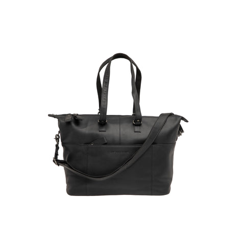 Newlooxs Verla sacoche pour ordinateur portable 21L cuir noir