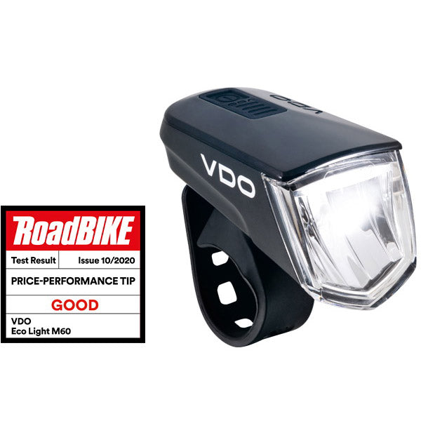 VDO koplamp Eco light M60 FL USB 60 Lux + accu