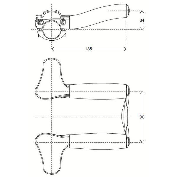 DEDA Opzetstuur Carbon Blast