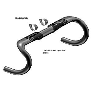 Deda carbon stuurbocht Vinci shallow 420mm POB 31,7mm carb.