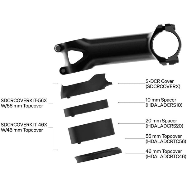 Deda balhoofdstel S-DCR 56mm voor Zero2 en Zero1