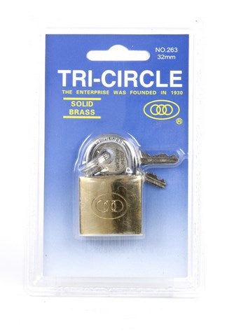 Tri circle hangslot 40mm kaart