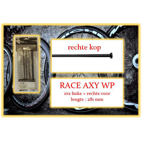 Miche spaak+nip. 10x LV+RV RACE AXY WP