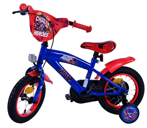 Sonic Prime Kinderfiets - Jongens - 12 inch - Blauw Rood