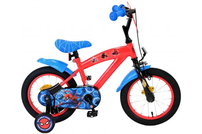 Marvel Spider-Man Kinderfiets - Jongens - 14 inch - Rood Blauw