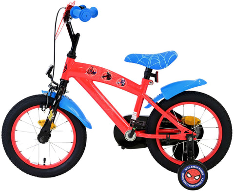 Marvel Spider-Man Kinderfiets - Jongens - 14 inch - Rood Blauw