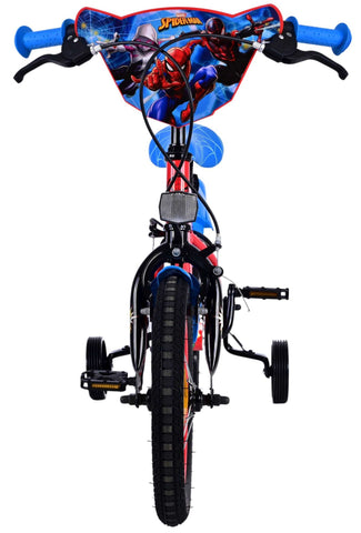 Ultimate Spider-Man Kinderfiets - Jongens - 14 inch - Blauw Rood - Twee handremmen