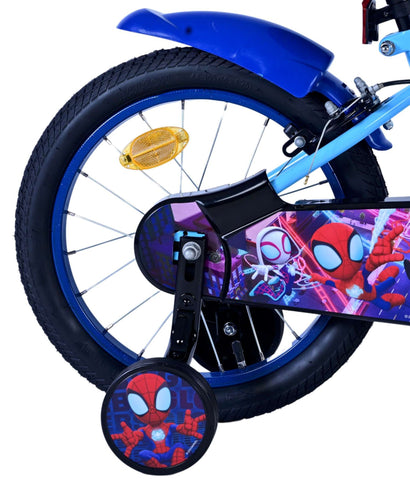 Spidey Kinderfiets - Jongens - 16 inch - Blauw - Twee handremmen