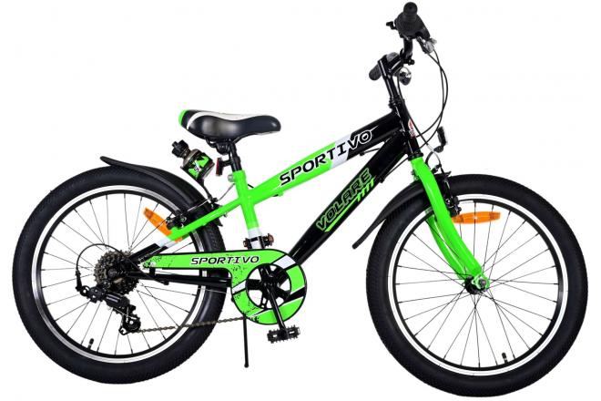 Volare Sportivo Kinderfiets - Jongens - 20 inch - Groen - 7 versnellingen