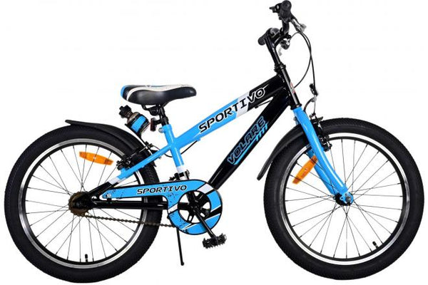 Volare Sportivo Kinderfiets - Jongens - 20 inch - Blauw - Twee handremmen